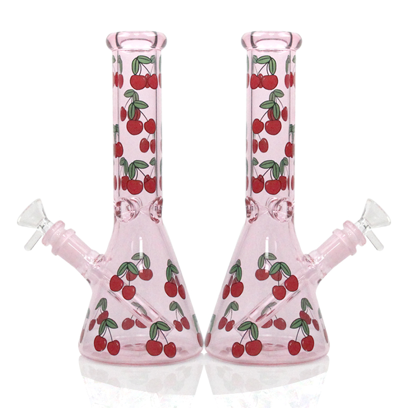 CHERRIES GLASS ICE PINCH WATERPIPE