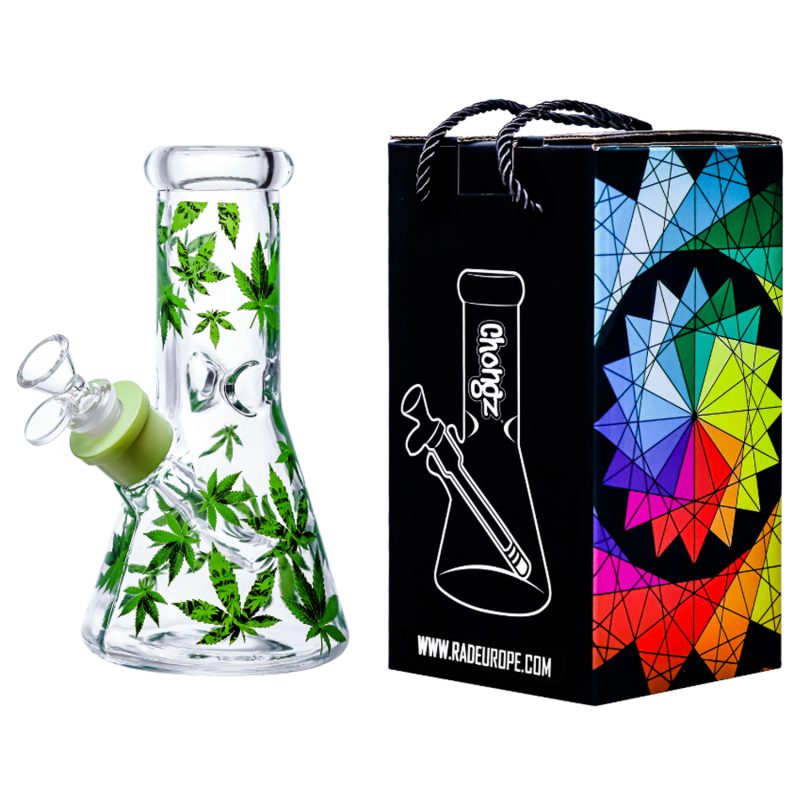 CHONGZ 20CM GREEN "LOVELY LEAF" WATERPIPE