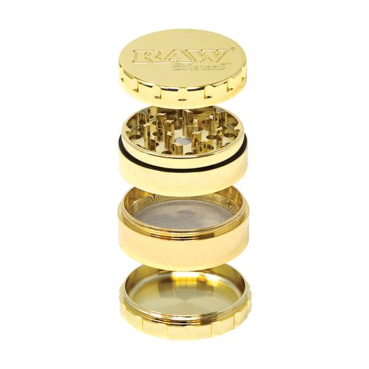 RAW ETHEREAL GRINDER STAINLESS STEEL - GOLD PLATED