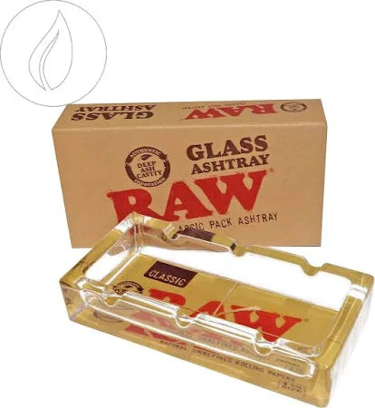 RAW GLASS ASHTRAY