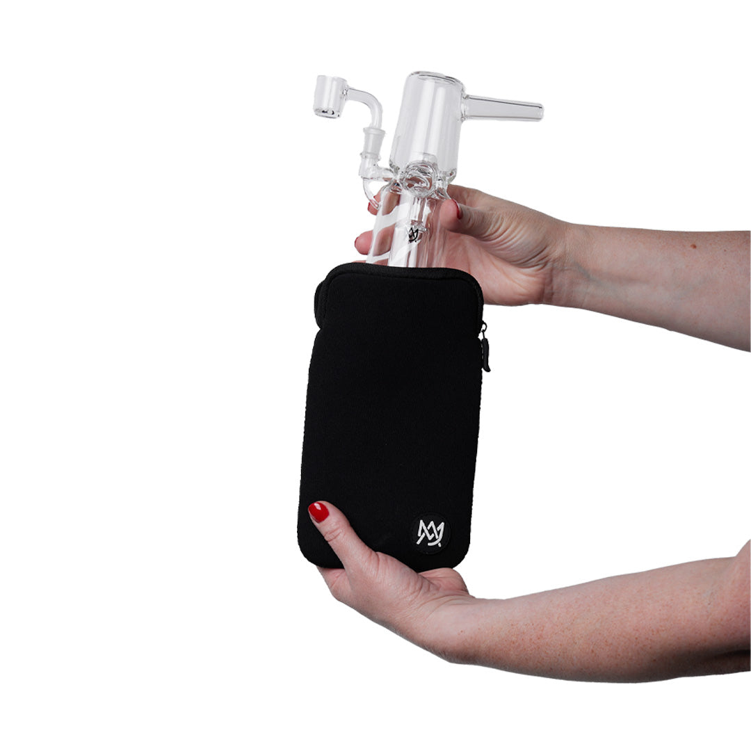 PADDED ZIPPER POUCH - BLACK