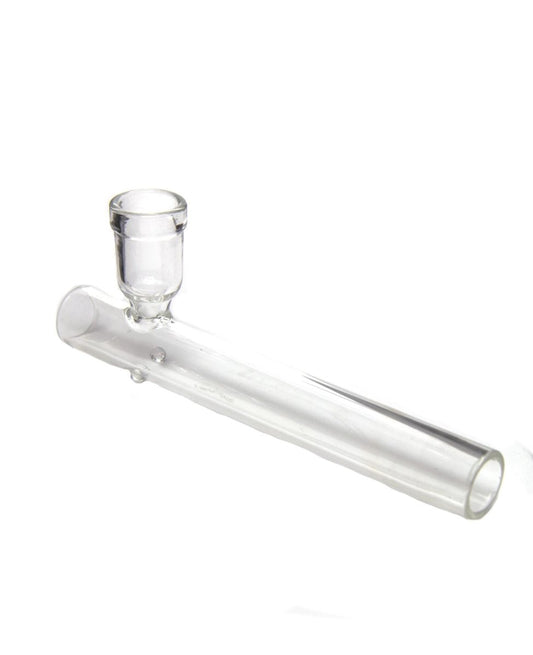 10CM U SHAPED BOWL GLASS SHOTGUN PIPE - SeedySide