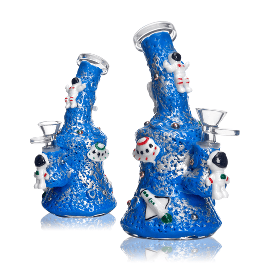 3D LUNAR SHUTTLE GLASS WATERPIPE 19CM/310G - SeedySide