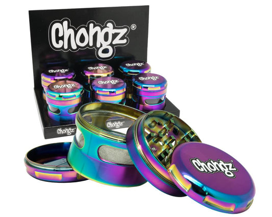 CHONGZ "ZIPPY" 63MM 4PT RAINBOW GRINDER