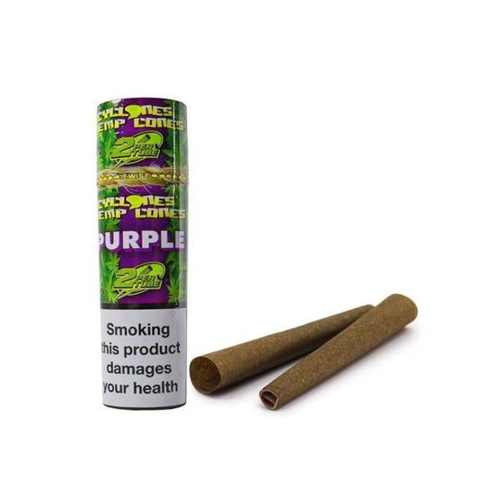 CYCLONE PURPLE HEMP CONES 2PK