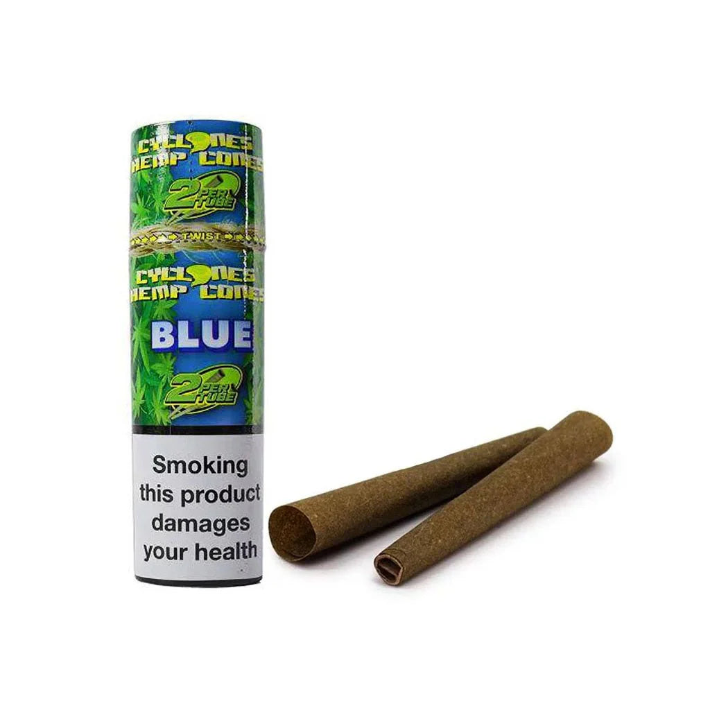CYCLONE BLUE HEMP CONES 2PK