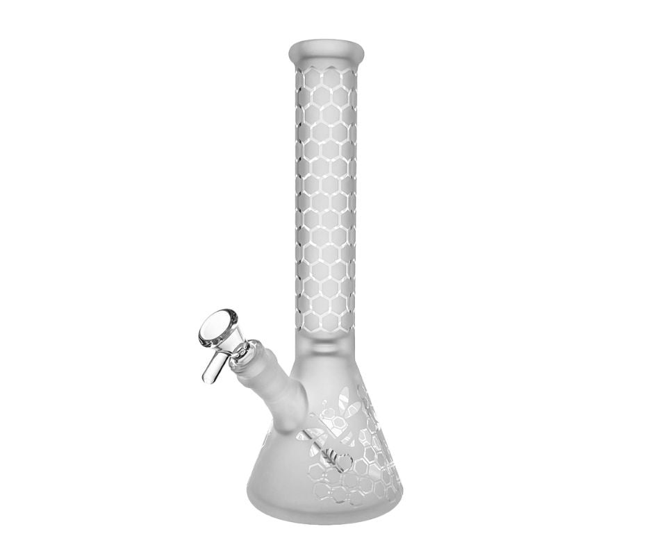 GLASS HIVE 28.5CM BEAKER BONG