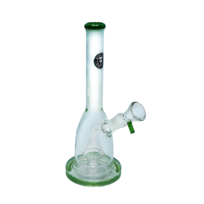 HEAVY DUTY GLASS SINGLE PERCOLATOR BONG 26.5CM 18.8MM GRIND