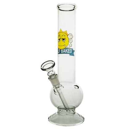 GLASS HALF BAKED BONG
