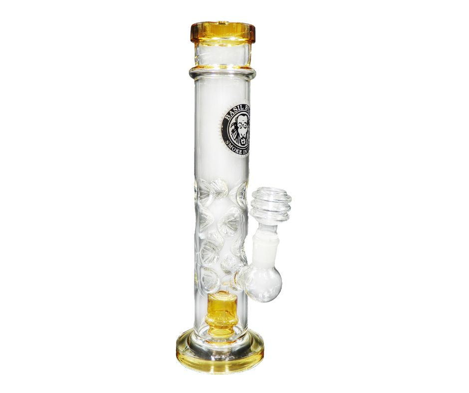 HEAVY DUTY GLASS PERCOLATOR BONG W ICE PICKS 30CM