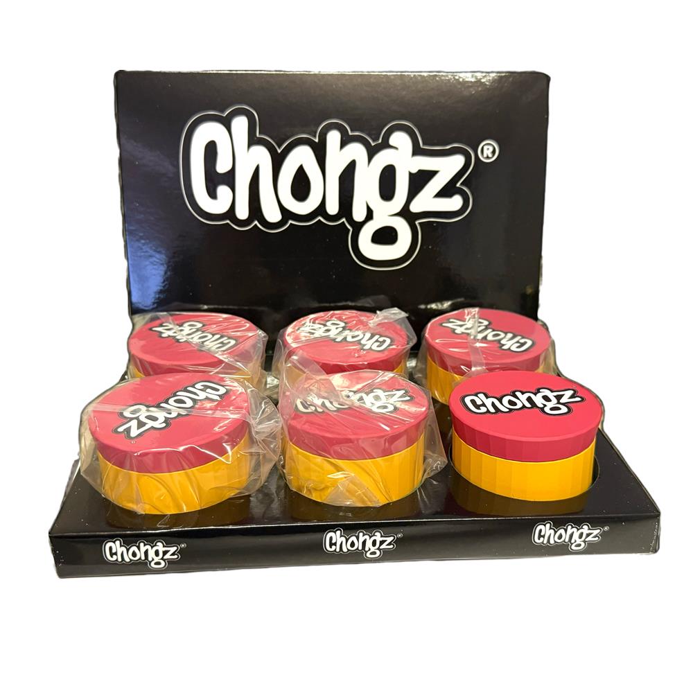 CHONGZ 63MM SOFT TOUCH "LIVELY" RASTA 4 PT GRINDER