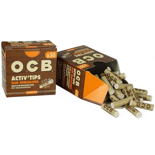 OCB VIRGIN ACTIV CHARCOAL FILTERS 50S