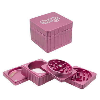 CHONGZ 44MM 4PT "CELEBRITY SQUARES" ALUMINIUM GRINDER