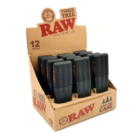 RAW THREE TREE PREROLL CONE CASE