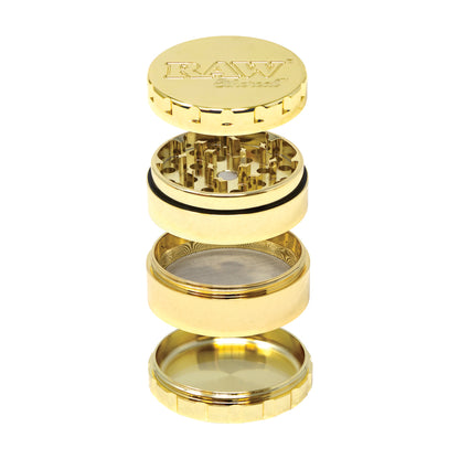 RAW ETHEREAL GRINDER STAINLESS STEEL - GOLD PLATED