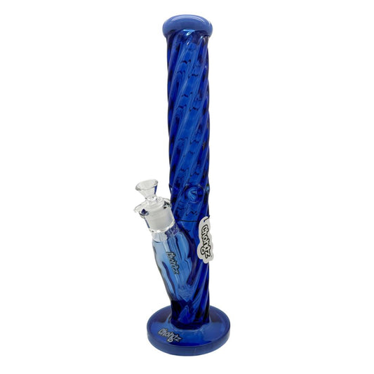 CHONGZ GLASS 40CM "STONE RYLAND" BLUE STRAIGHT WATERPIPE