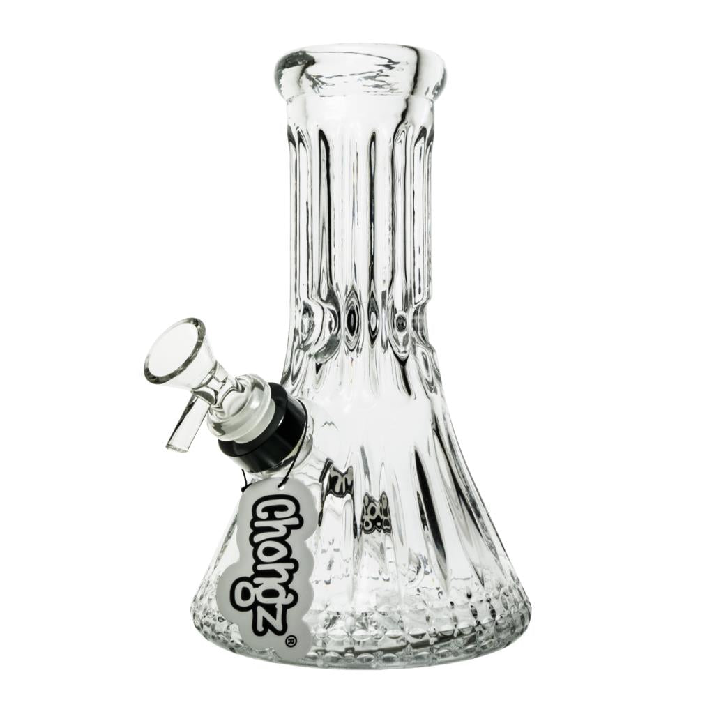 CHONGZ 20CM "BAD SEED" CUT GLASS BEAKER WATERPIPE - SeedySide