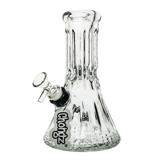 CHONGZ 20CM "BAD SEED" CUT GLASS BEAKER WATERPIPE - SeedySide