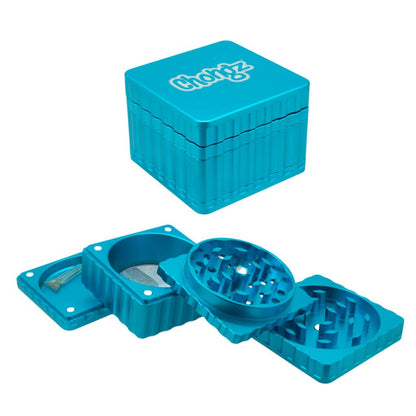 CHONGZ 44MM 4PT "CELEBRITY SQUARES" ALUMINIUM GRINDER - SeedySide