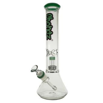 CHONGZ GLASS "WARNING BELL" 5MM 35CM JADE GREEN WATERPIPE - SeedySide