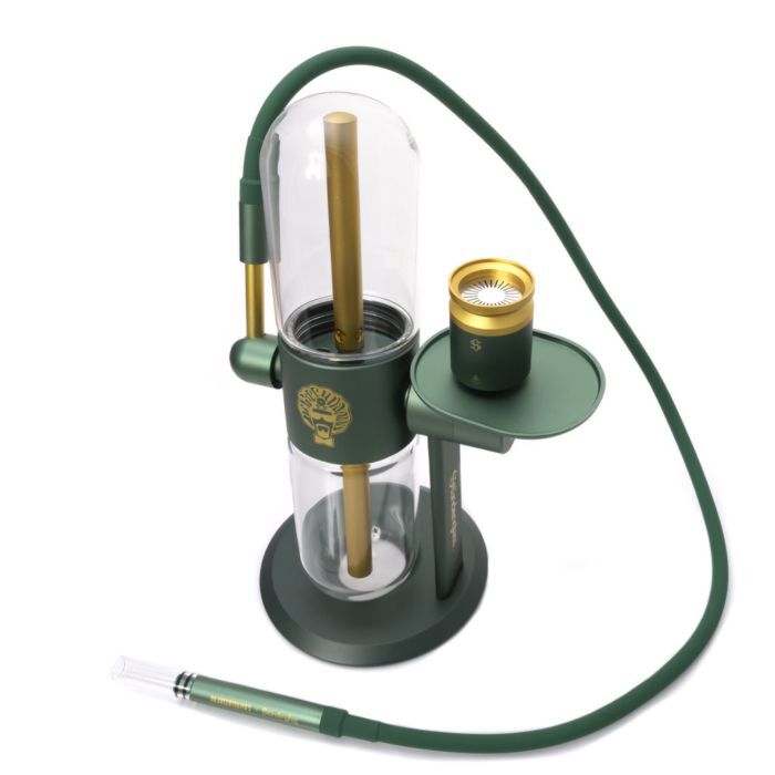 STUNDENGLASS GRAVITY HOOKAH V2 - DR GREEN THUMB - GREEN