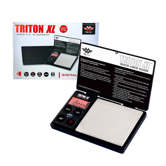 MY WEIGH TRITON XL CLEAR 1000G 0.01G SCALE - SeedySide