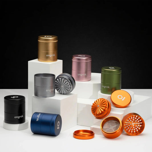 ONGROK 5-PIECE FLOWER GRINDER WITH STORAGE - SeedySide