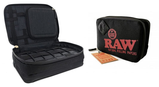 RAW BLACK SMELL PROOF WEEKEND POUCH - SeedySide