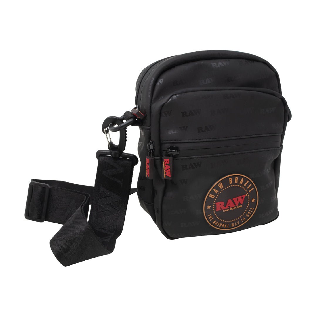 RAW BRAZIL CROSS BODY BAG - BLACK - SeedySide
