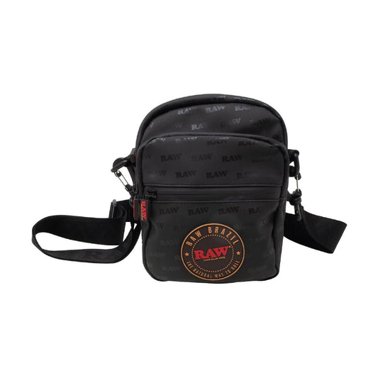 RAW BRAZIL CROSS BODY BAG - BLACK - SeedySide