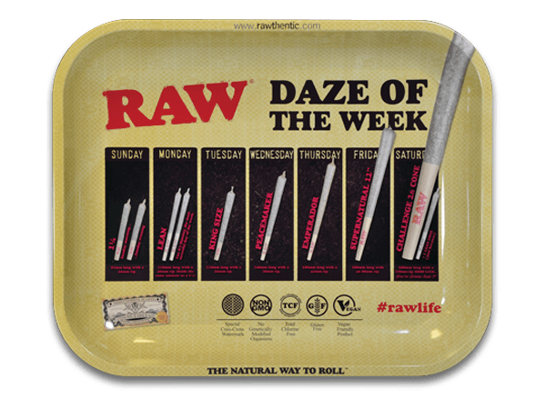 RAW DAZE METAL ROLLING TRAY - SeedySide