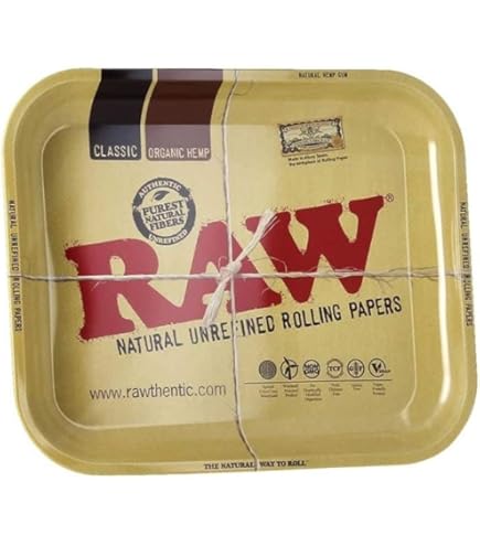 RAW FLYING METAL ROLLING TRAY MEDIUM 27.5 X 33.5CM - SeedySide