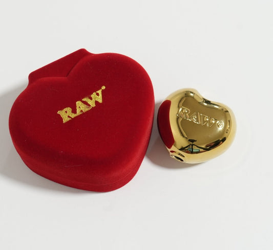 RAW GOLD HEART OF GLASS CONE HOLDER - SeedySide