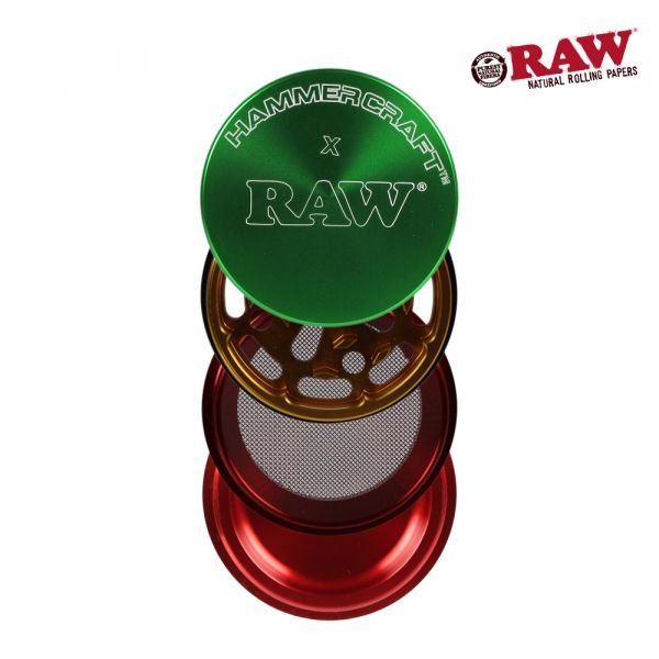 RAW X HAMMERCRAFT LARGE 61MM 4PT GRINDER - SeedySide
