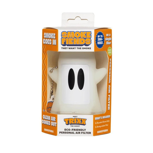 Smoke Fiends Trixx Ghost Glass Pipe - SeedySide